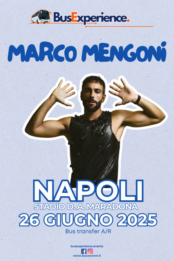 Bus Transfer MARCO MENGONI | 26.06.2025 | NAPOLI